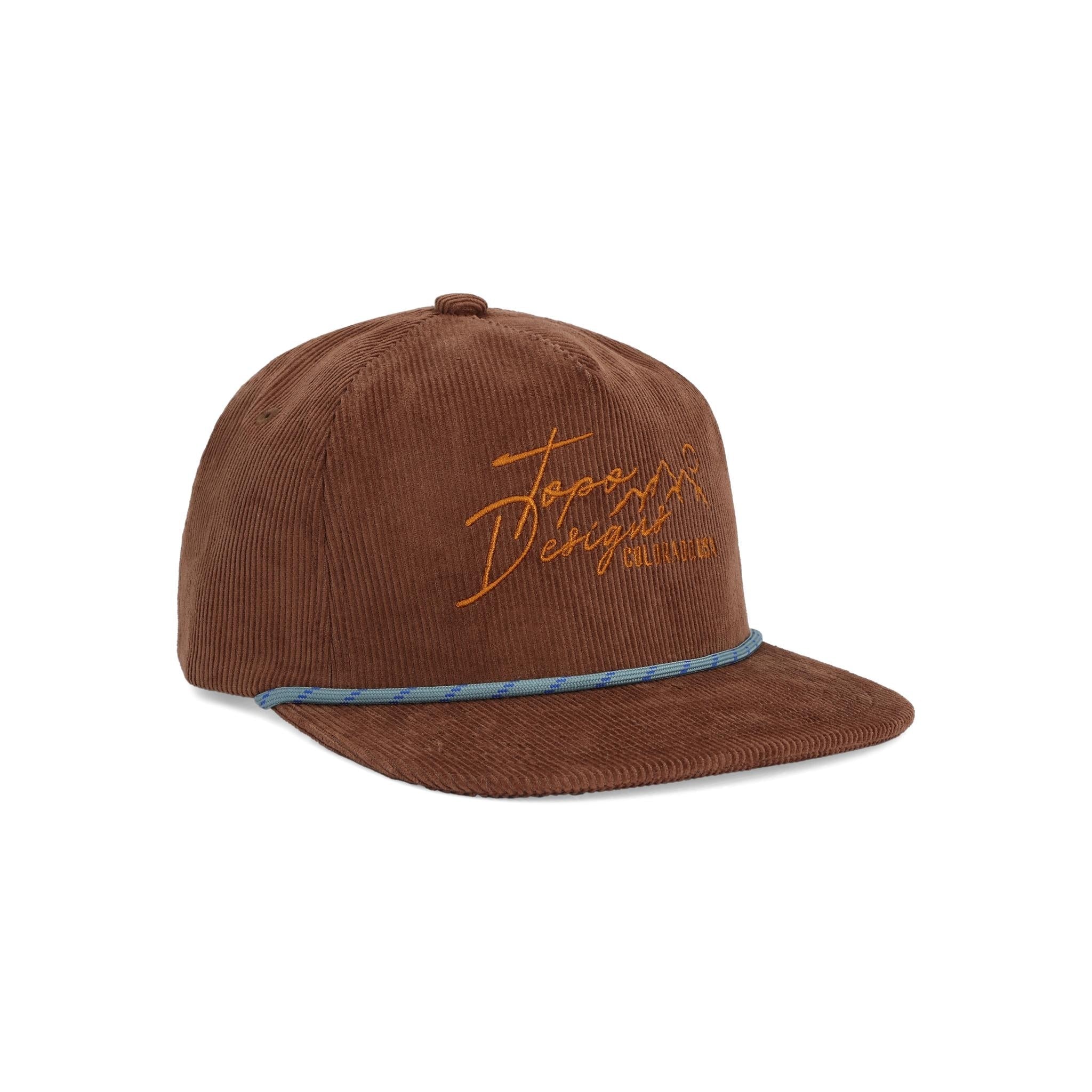 Corduroy Trucker Hat - Topo Script vue 1 Topo Designs