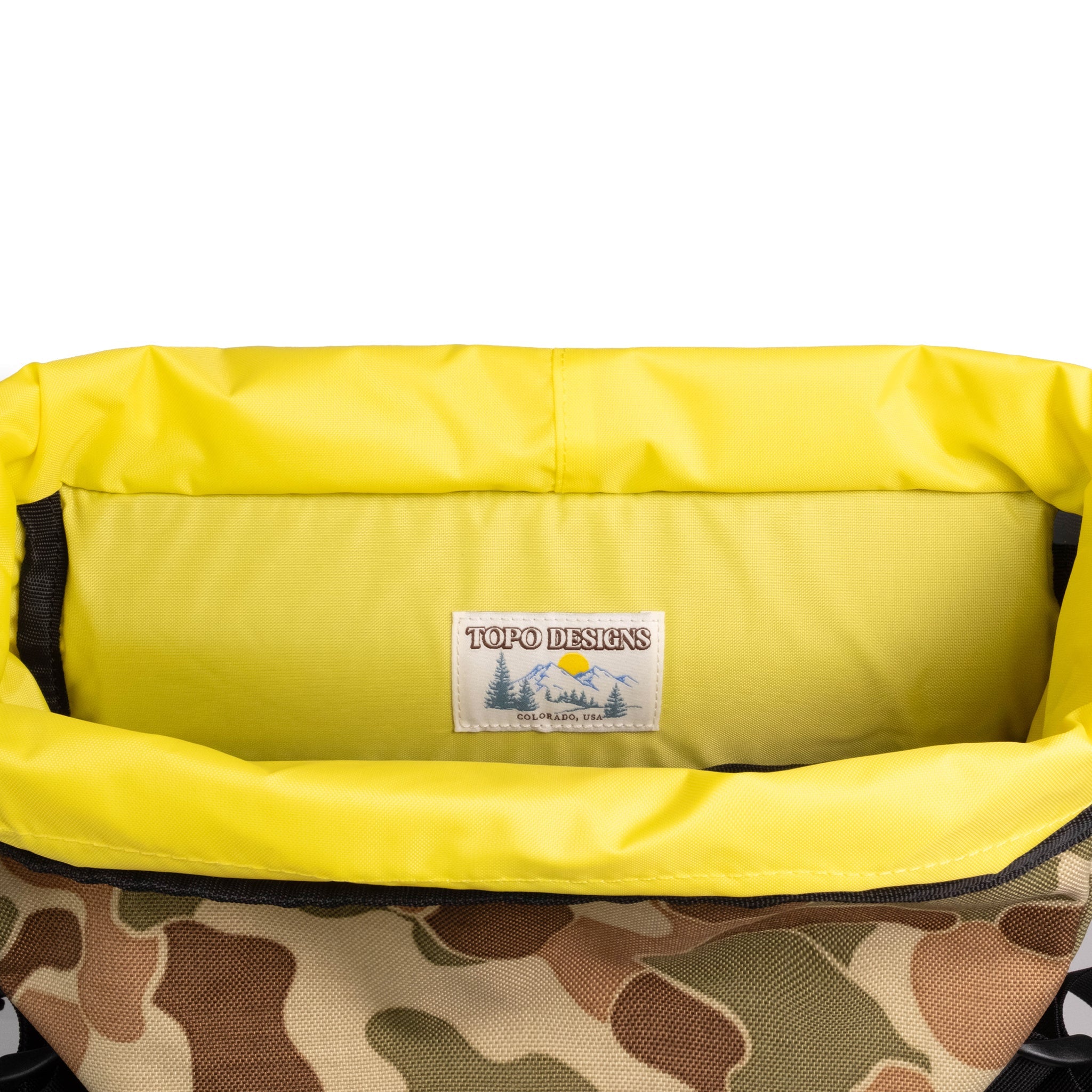 Klettersack Duck Camo 25L - Exclusivity vue 4 Topo Designs