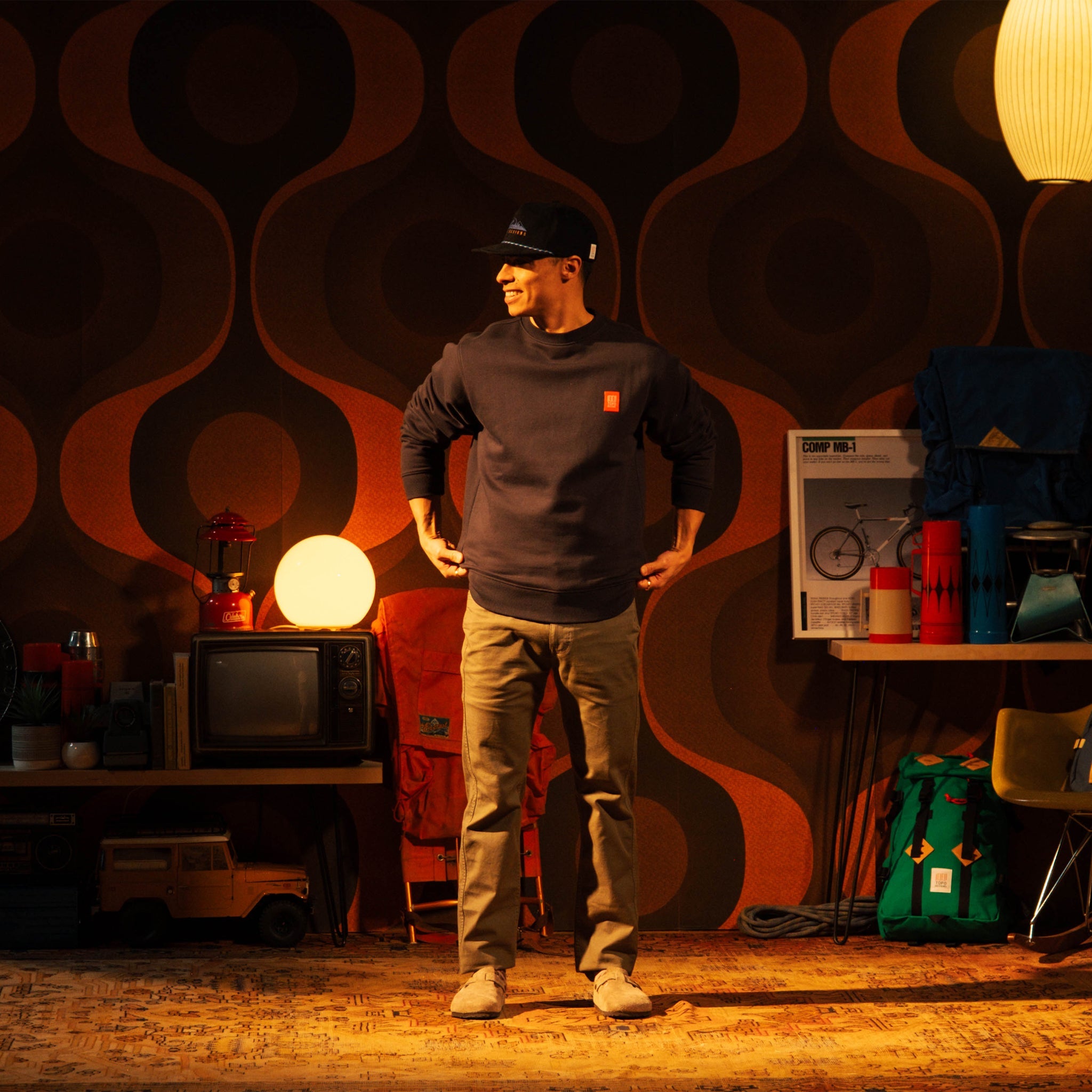 Label Sweatshirt - Unisex vue 2 Topo Designs