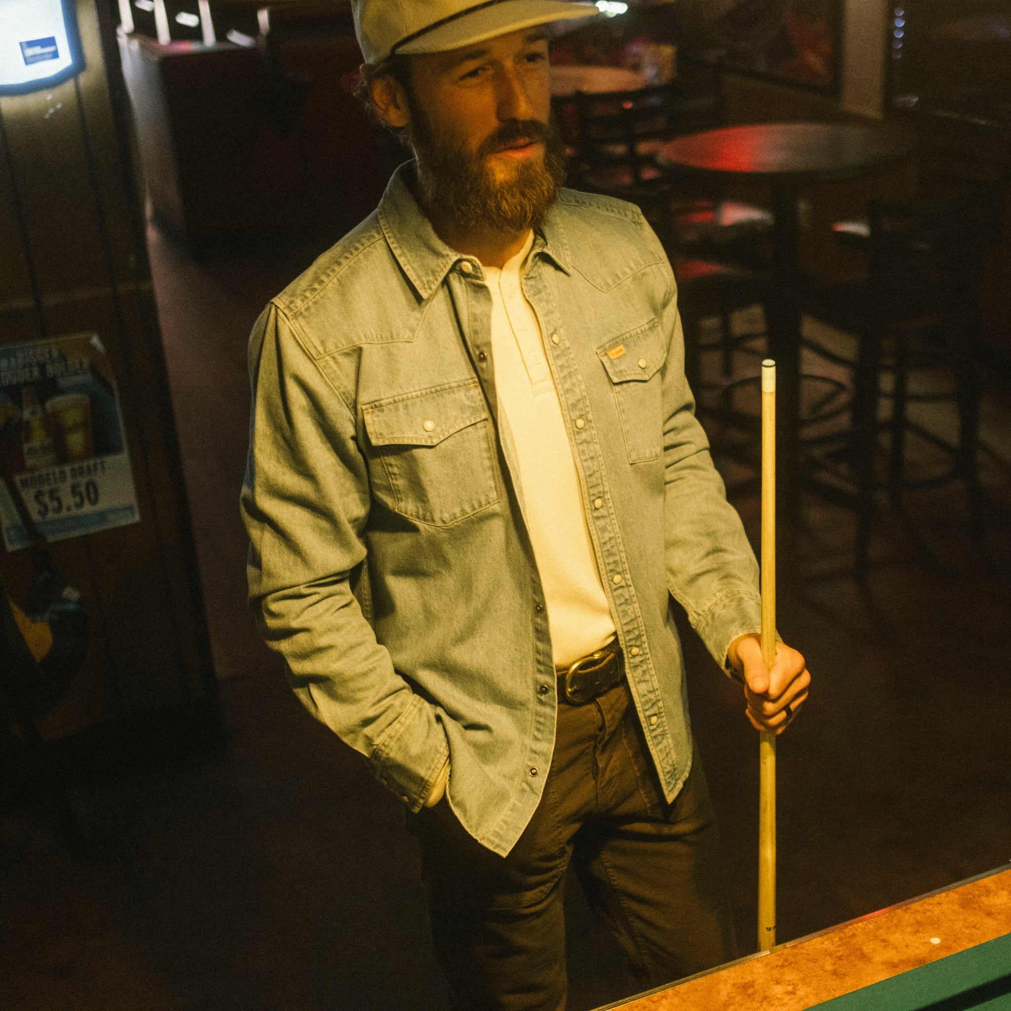 Mountain Shirt Long Sleeve Denim - Men's vue 2 Topo Designs