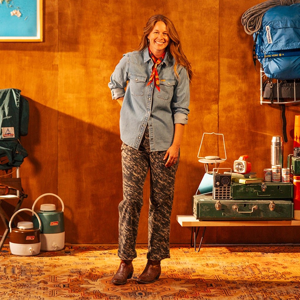 Mountain Shirt Langarm Denim - Damen vue 5 Topo Designs