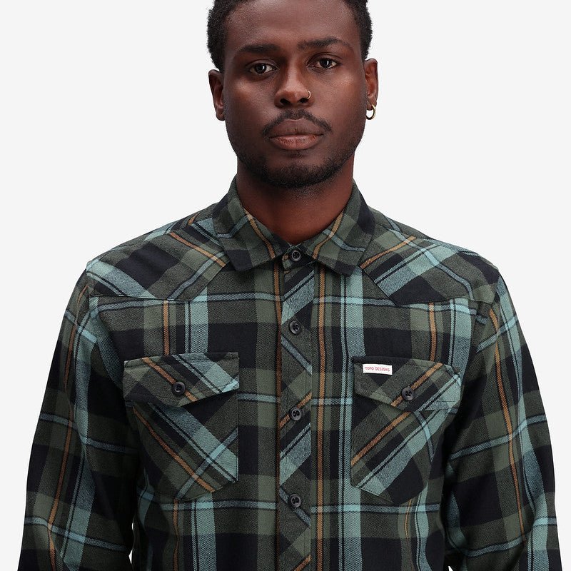 Mountain Shirt Long Sleeve - Herren Mens/Bekleidung/Hemden - Achetez chez Topo Designs - Europe