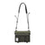 Topo Designs Mountain Accessory crossbody Shoulder Bag in "Olive" green lightweight recycled nylon.