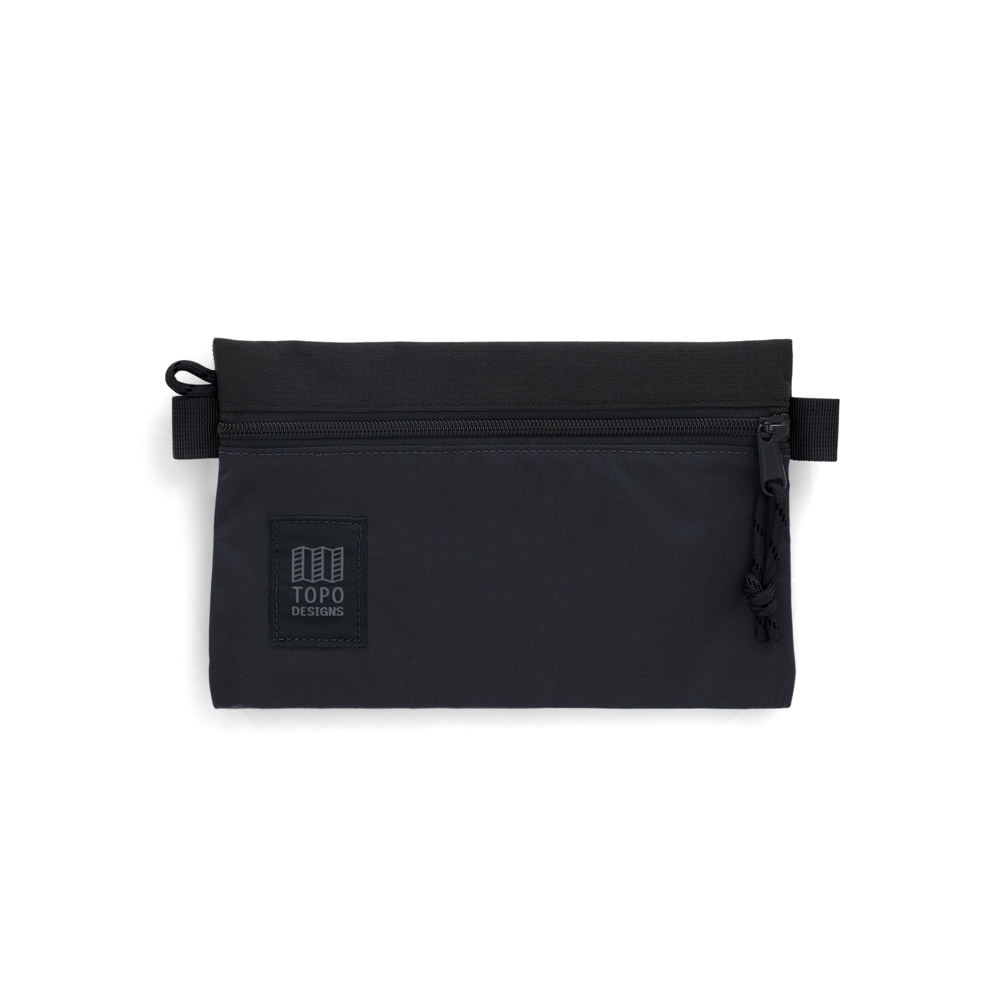 Topo Designs Accessory Bag Small in "Black / Black"