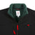General detail product shot of the men's subalpine fleece in black/forest showing collar detailing.