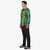 Topo Designs Men's Mountain Shirt Jacket in Olive green gold plaid on model.