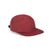 Topo Designs Nylon Camp 5-panel flat brim Hat in Burgundy red.