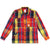 Topo Designs Women's Mountain Shirt Jacket in Mustard yellow red plaid.