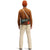 Back model shot of Topo Designs Men's Dirt Pants 100% organic cotton drawstring waist in "Sand" white