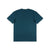 Back of Topo Designs Men's Dirt Pocket Tee 100% organic cotton short sleeve t-shirt in "pond blue".
