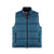 Topo Designs Men's Mountain Puffer recycled insulated Vest in "Pond Blue".