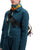 Front model shot of Topo Designs Women's Dirt Jacket 100% organic cotton shirt jacket in "pond blue"