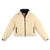 Topo Designs Women's Puffer recycled insulated Jacket in "Sand" white.