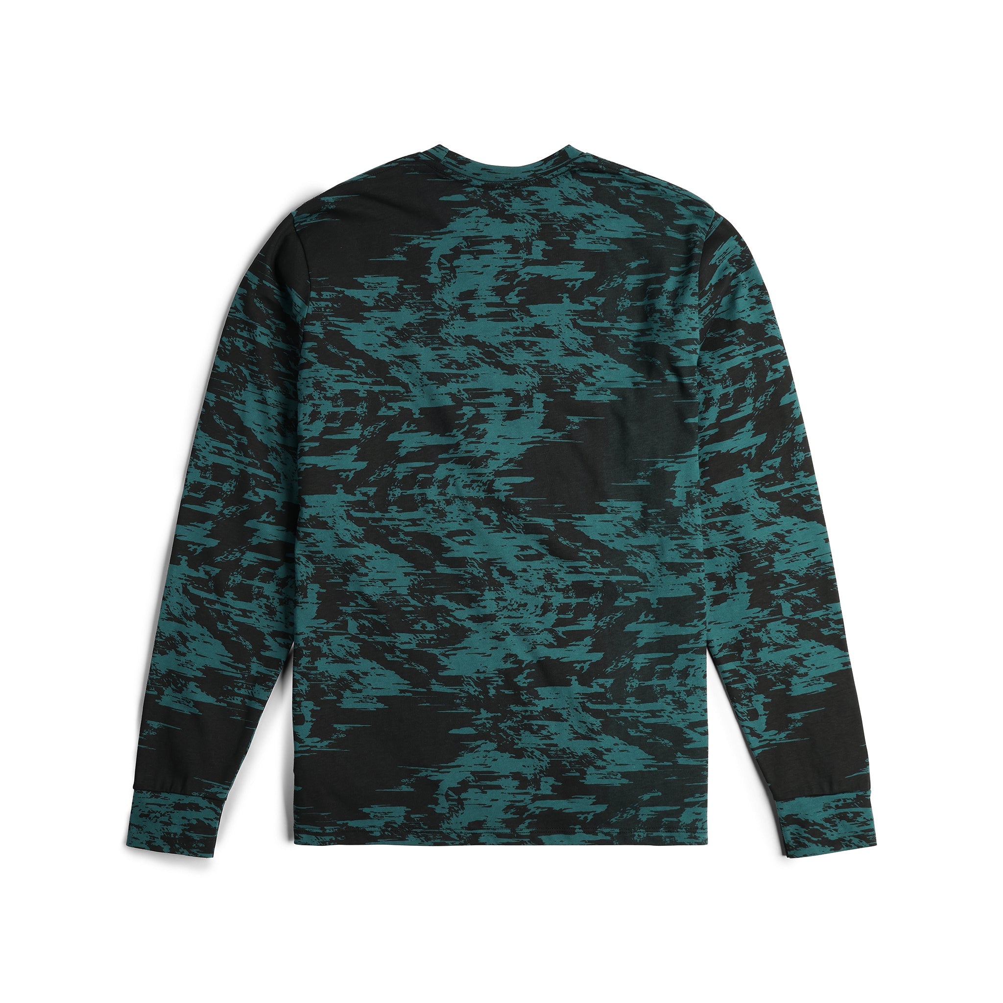 Topo Designs Splintered Long Sleeve Tee in "Forest Multi"