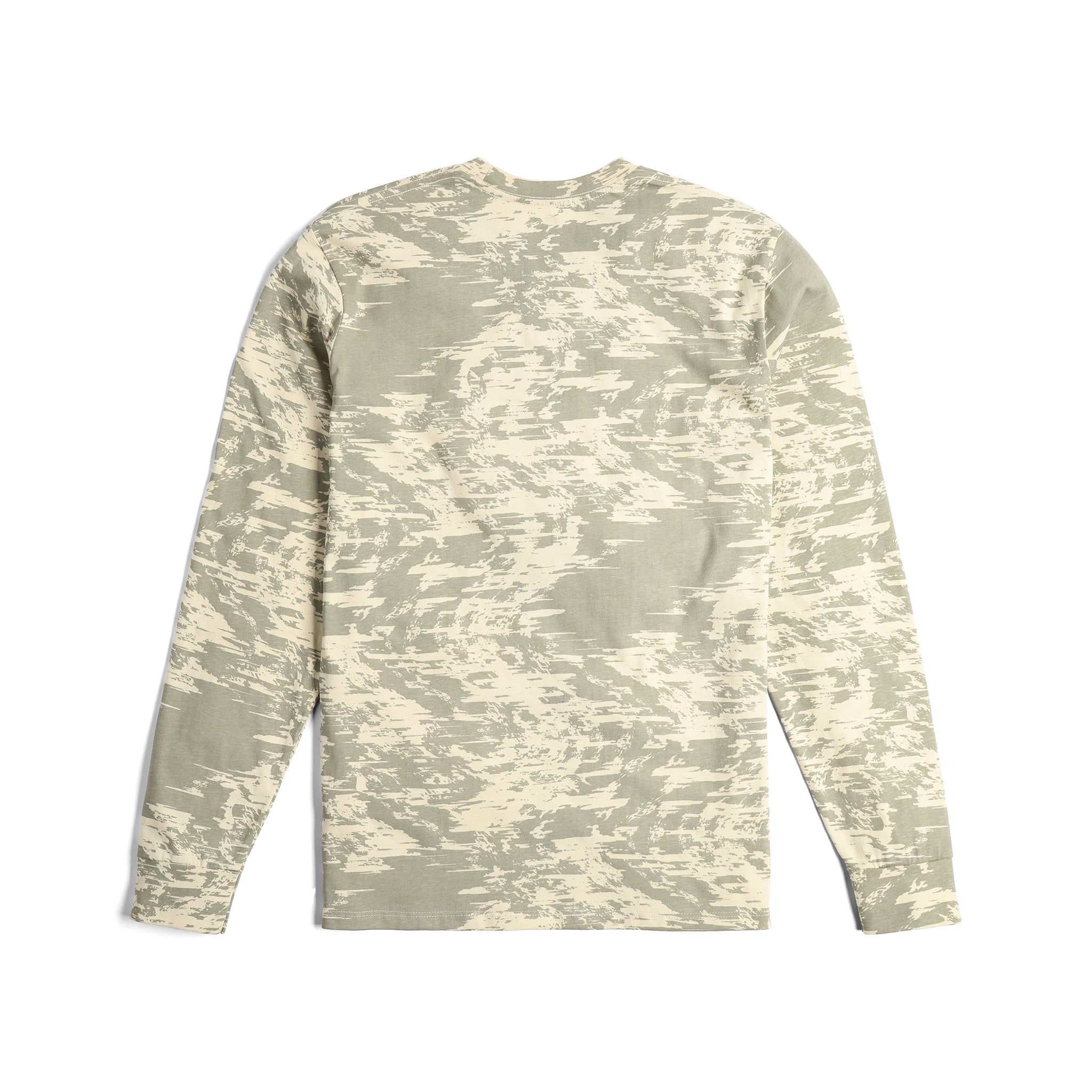 Topo Designs Splintered Long Sleeve Tee in "Sand Multi"