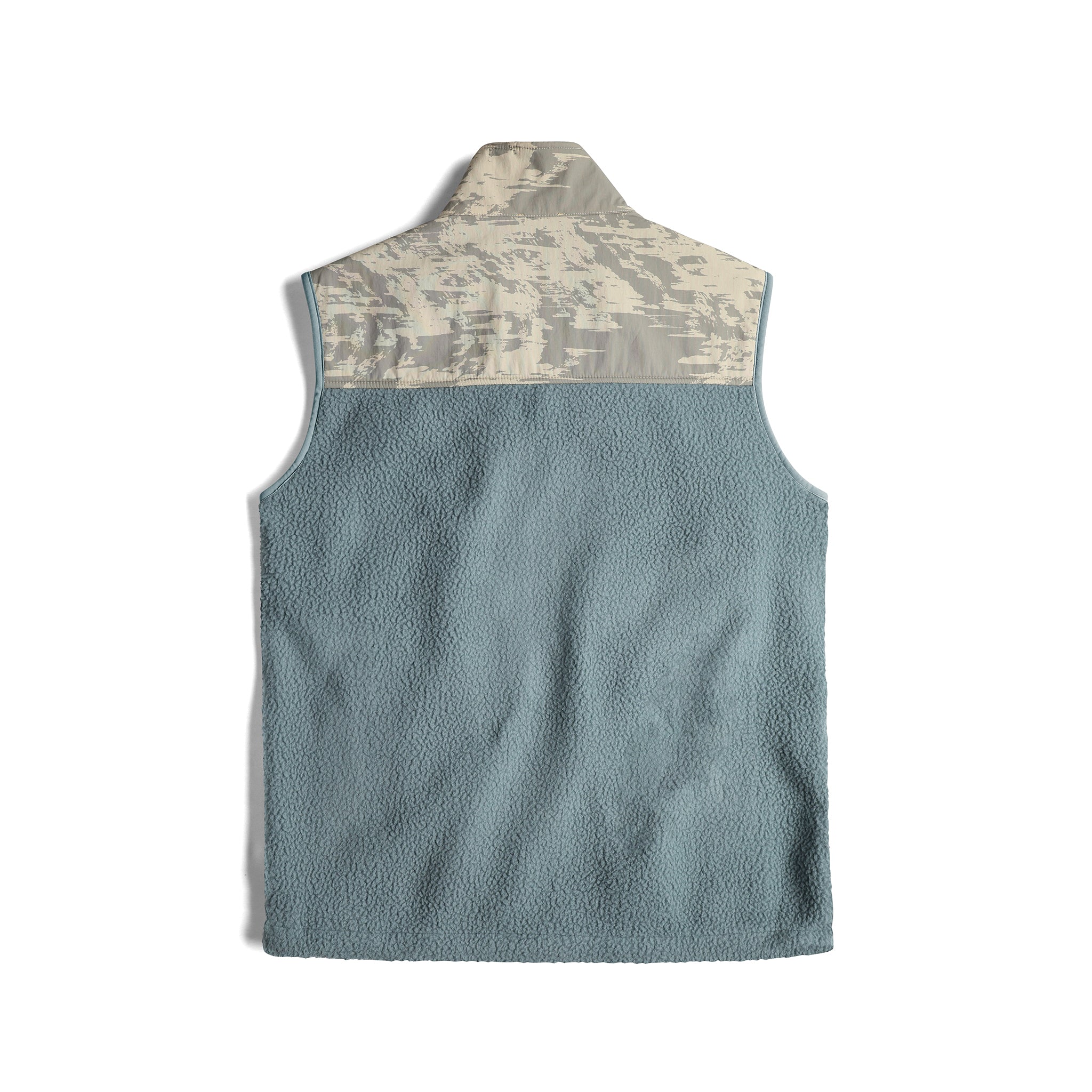 Subalpine fleece vest in "Goblin blue / Sand Multi"