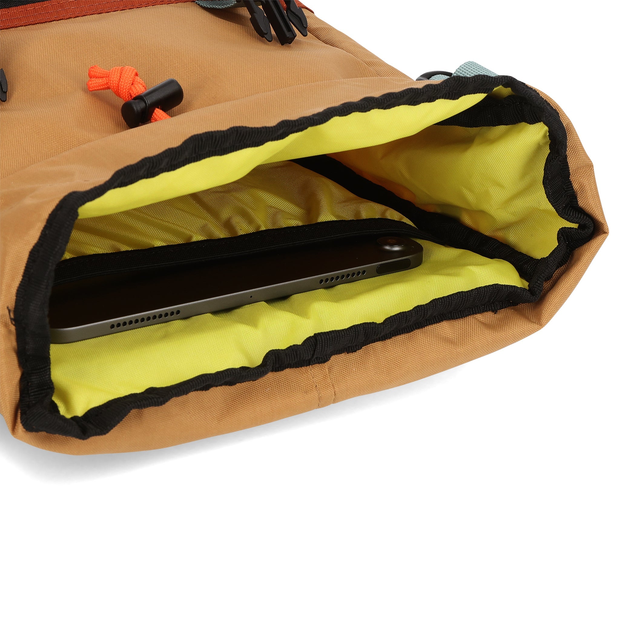 general shot Topo Designs Rover Pack Mini backpack in "Clay / Khaki".