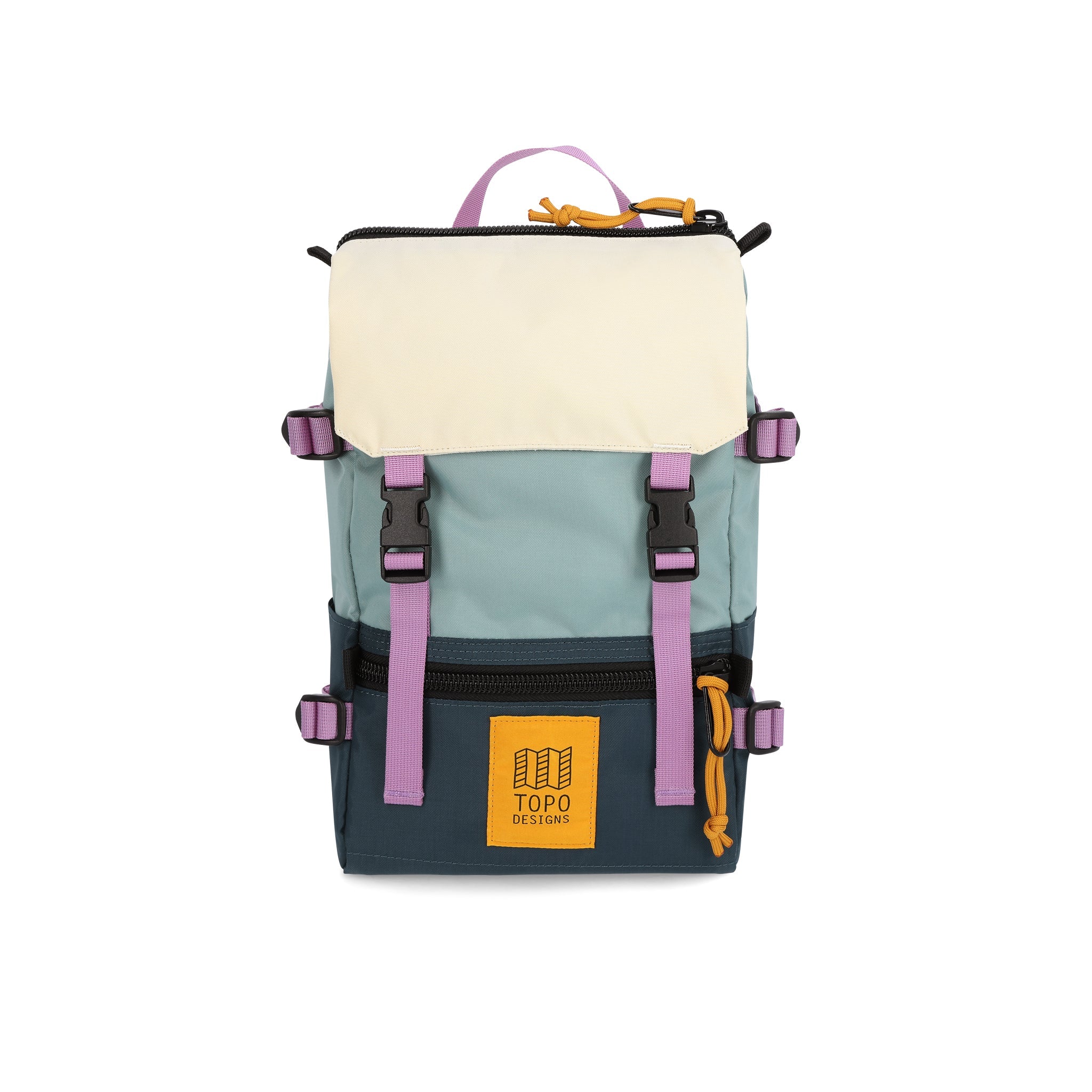 Topo Designs Rover Pack Mini backpack in "Pond Blue / Sage".