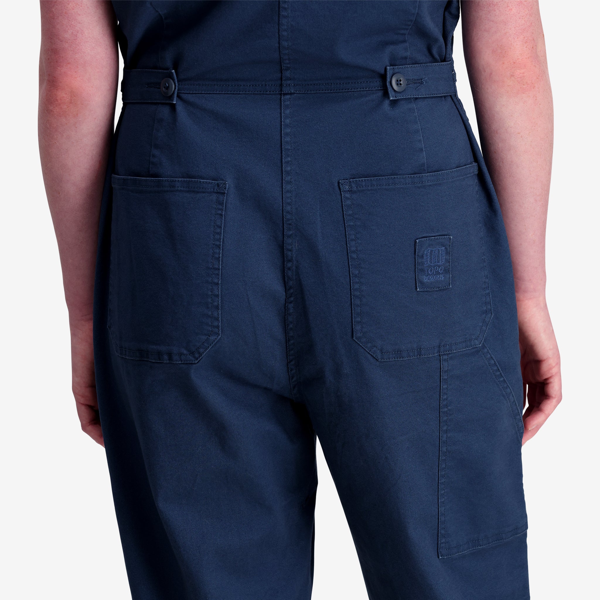 General shot of Dirt Coverall W in "Dark Denim"