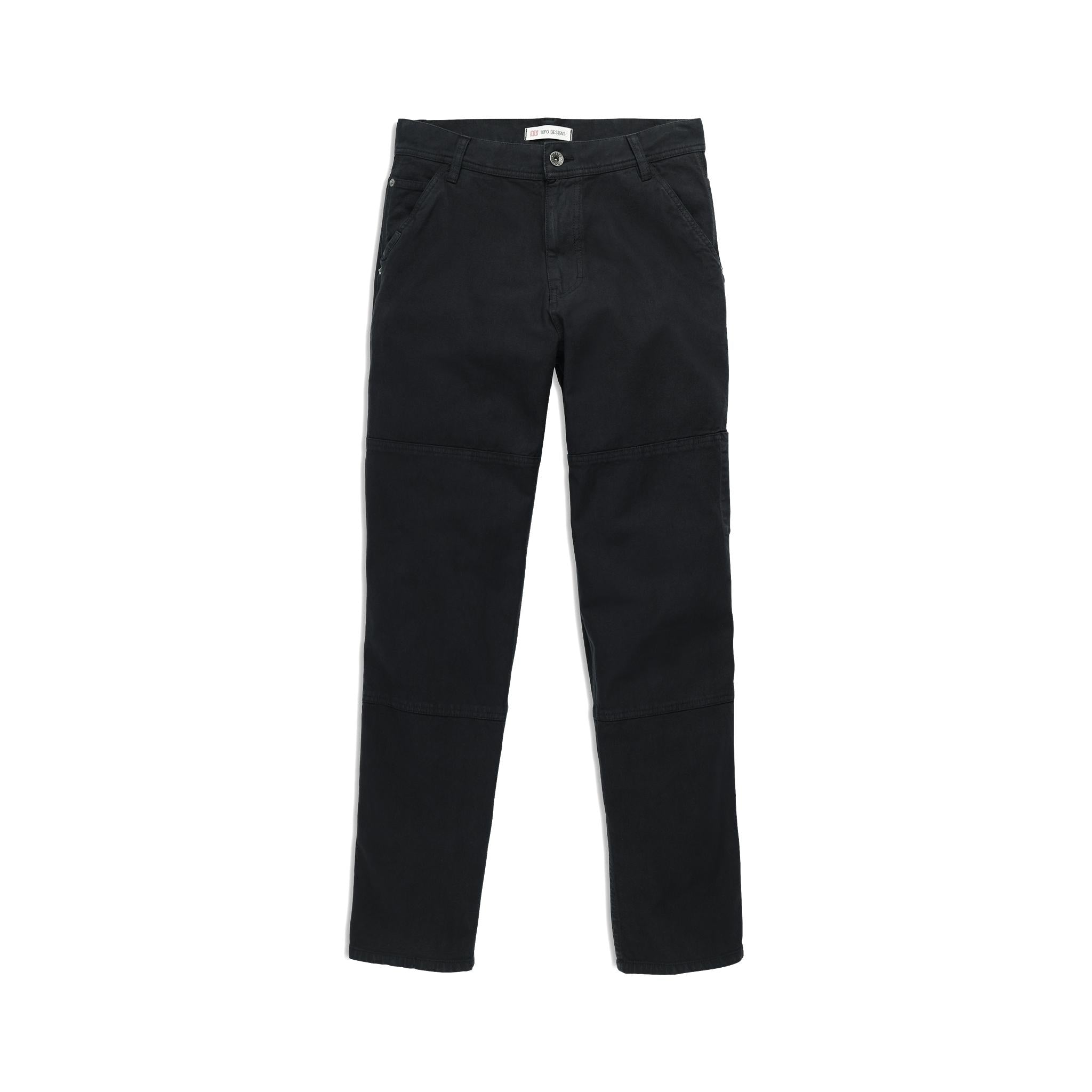 Front View of Topo Designs Dirt Utility Pants - Men's  in "Black"