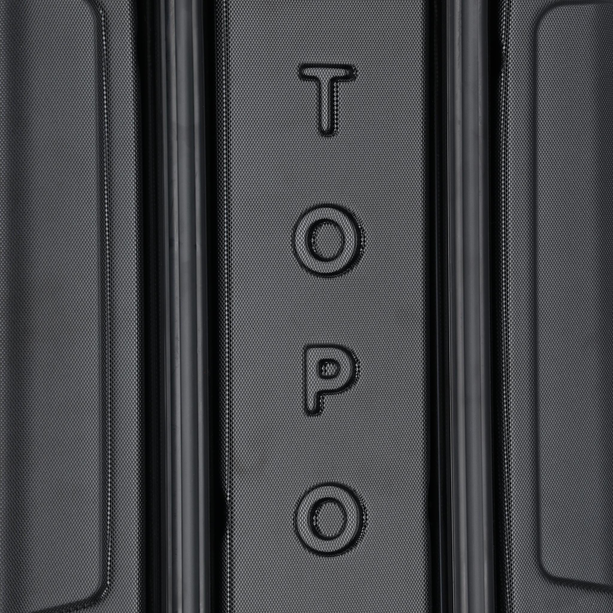 Detail shot of Topo Designs Apex Travel Roller Bag in "Pond Blue"