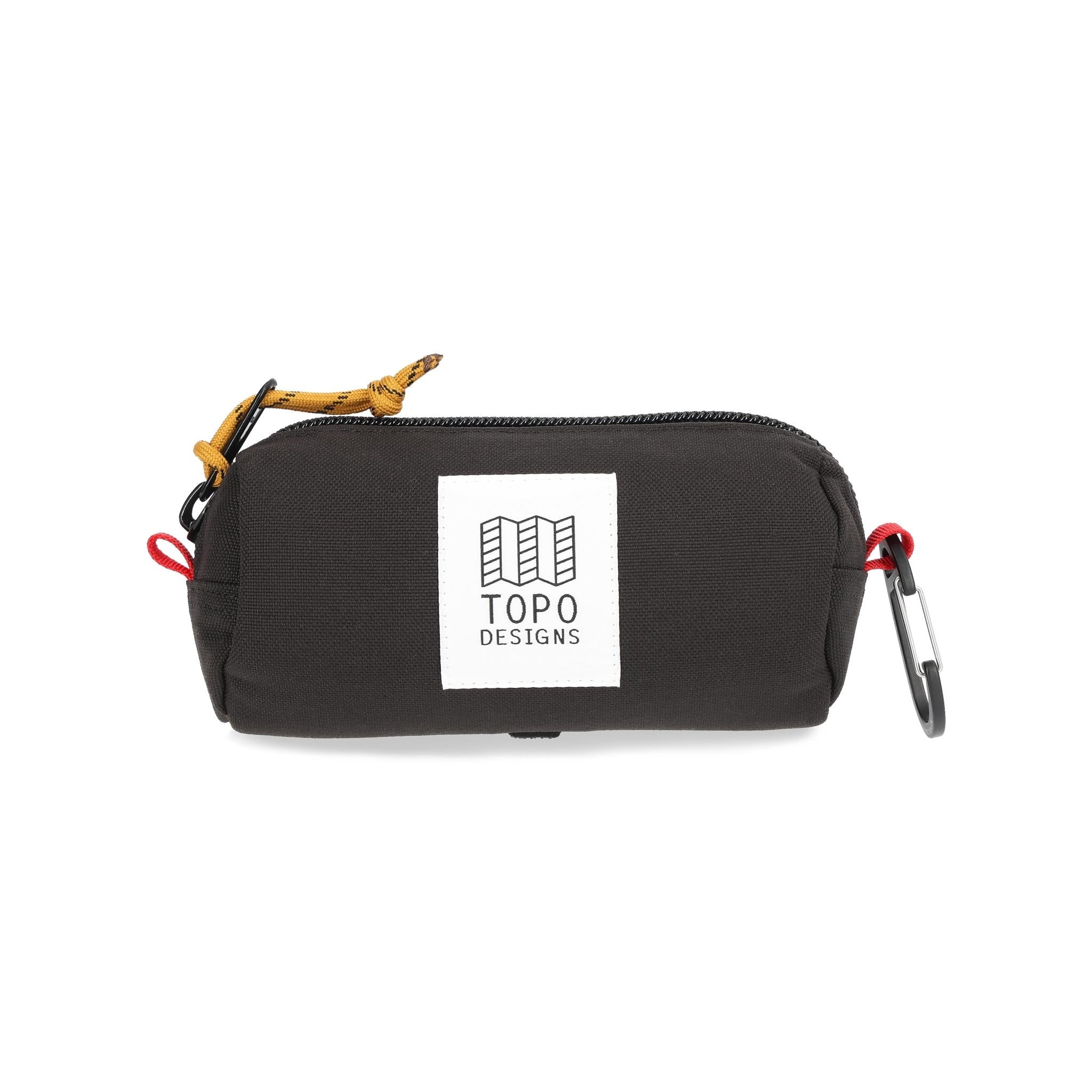 Front View of Topo Designs Burrito Bag in "Black"