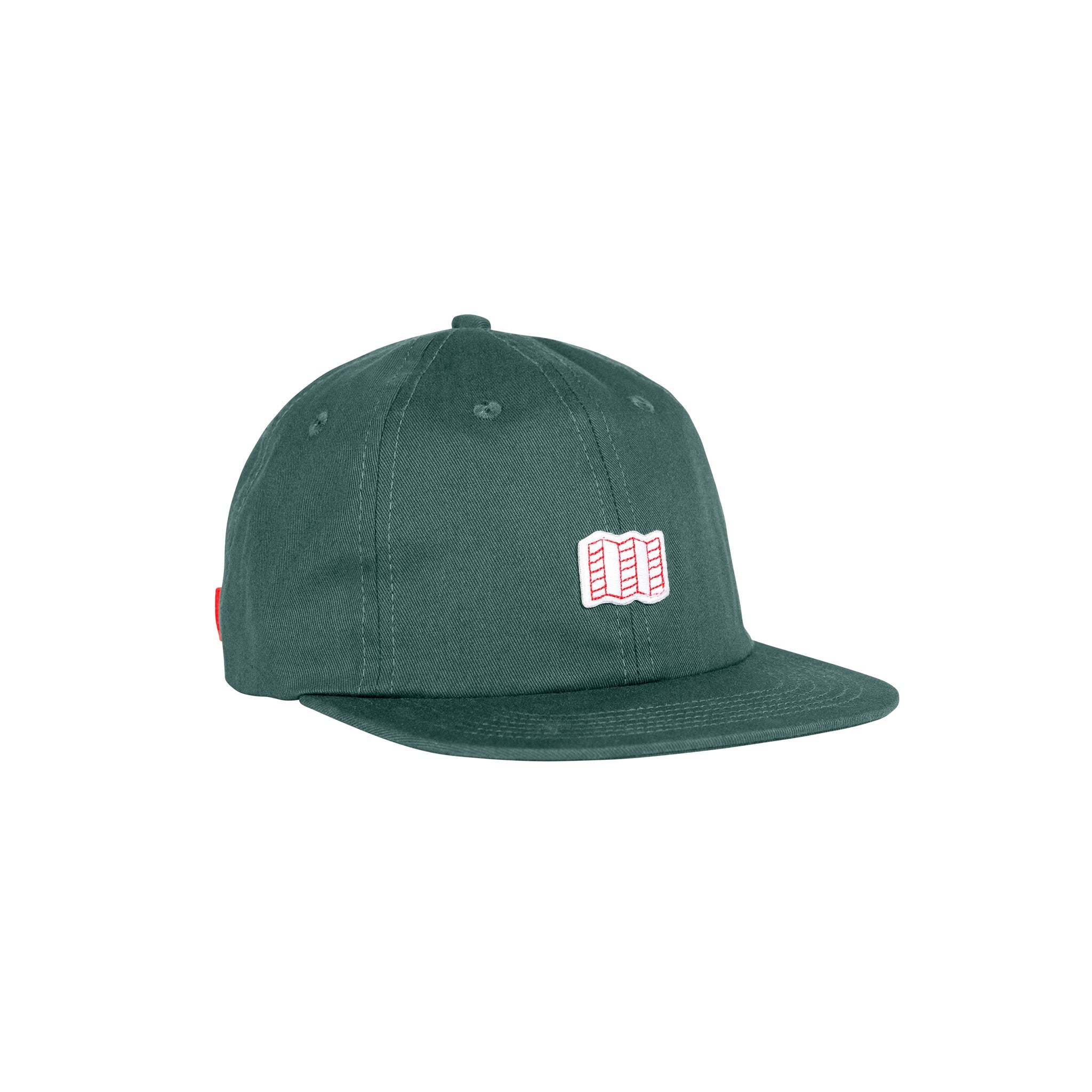 Full front product shot of the mini map hat in "Forest".