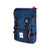 3/4 Front Product Shot of the Topo Designs Rover Pack Classic in "Navy" blue.