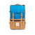Topo Designs Rover Pack Classic laptop backpack in 100% "Blue / Khaki" nylon.