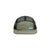 Topo Designs Global mesh back Hat in olive green terrazzo print. Unstructured 5-panel flexible brim packable hat.