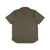 PackFast Packing Band on Topo Designs Men's Global Shirt Short Sleeve 30+ UPF rated travel shirt in "Olive" green.