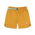 Topo Designs Men's River quick-dry swim Shorts in mustard yellow.