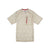 Topo Designs Men's River Tee Short Sleeve UPF 30+ moisture wicking t-shirt in natural white terrazzo print.