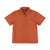 Topo Designs Women's Global Shirt Short Sleeve 30+ UPF rated travel shirt in "Brick" orange.
