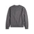 Topo Designs Men's Dirt Crew sweatshirt, view of the back, in 100% organic cotton in "charcoal" grey.
