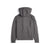 Back of Topo Designs Men's Dirt Hoodie 100% organic cotton French terry sweatshirt in "charcoal" grey.
