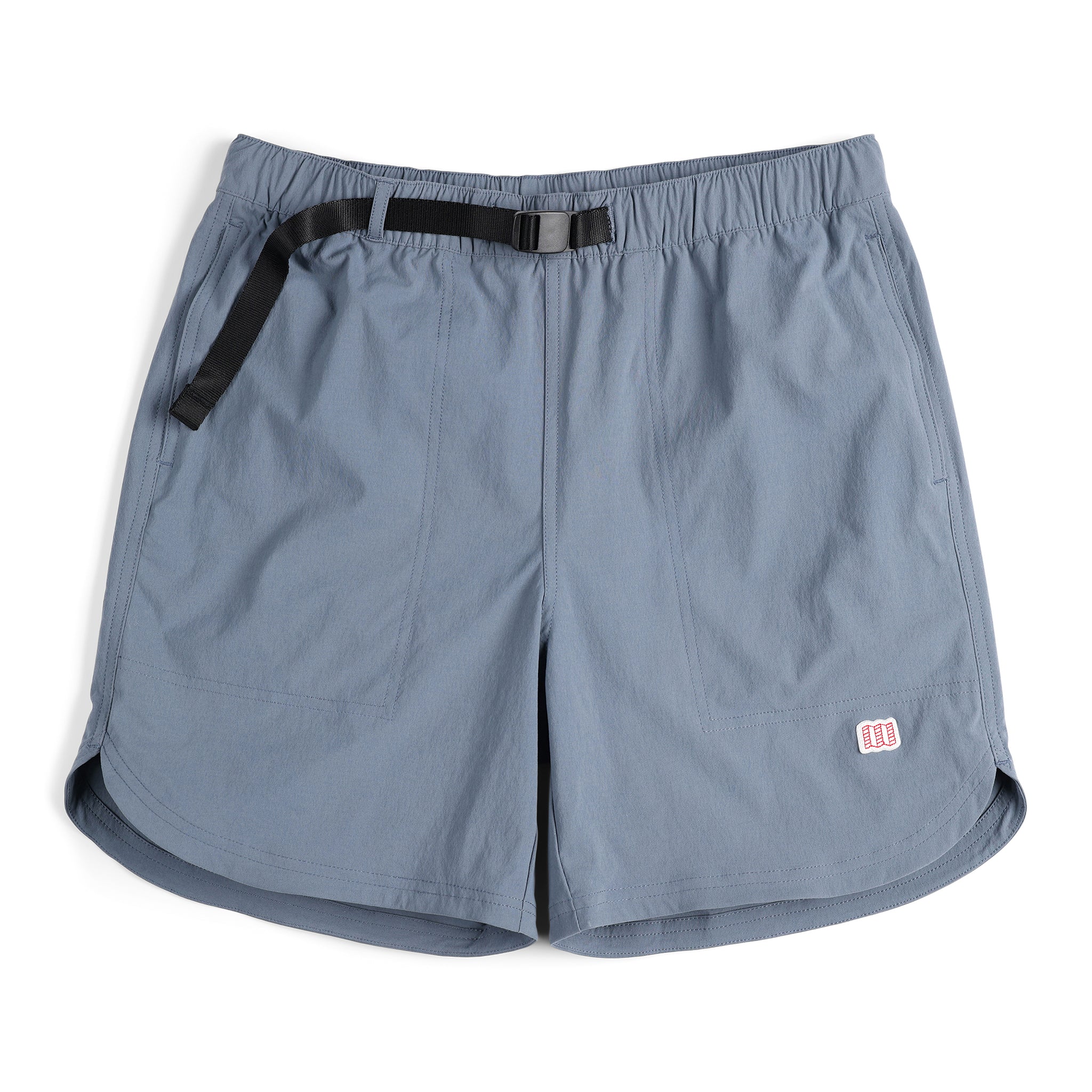 Topo Designs Men's River quick-dry swim Shorts in "Stone Blue" blue.