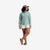 General model shot of Topo Designs Women's Dirt Shorts in "Light Mint".