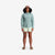 General model shot of Topo Designs Women's Dirt Shorts in "Light Mint".