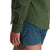 Detail shot of Topo Designs Women's Dirt Shirt in "Olive" Green.