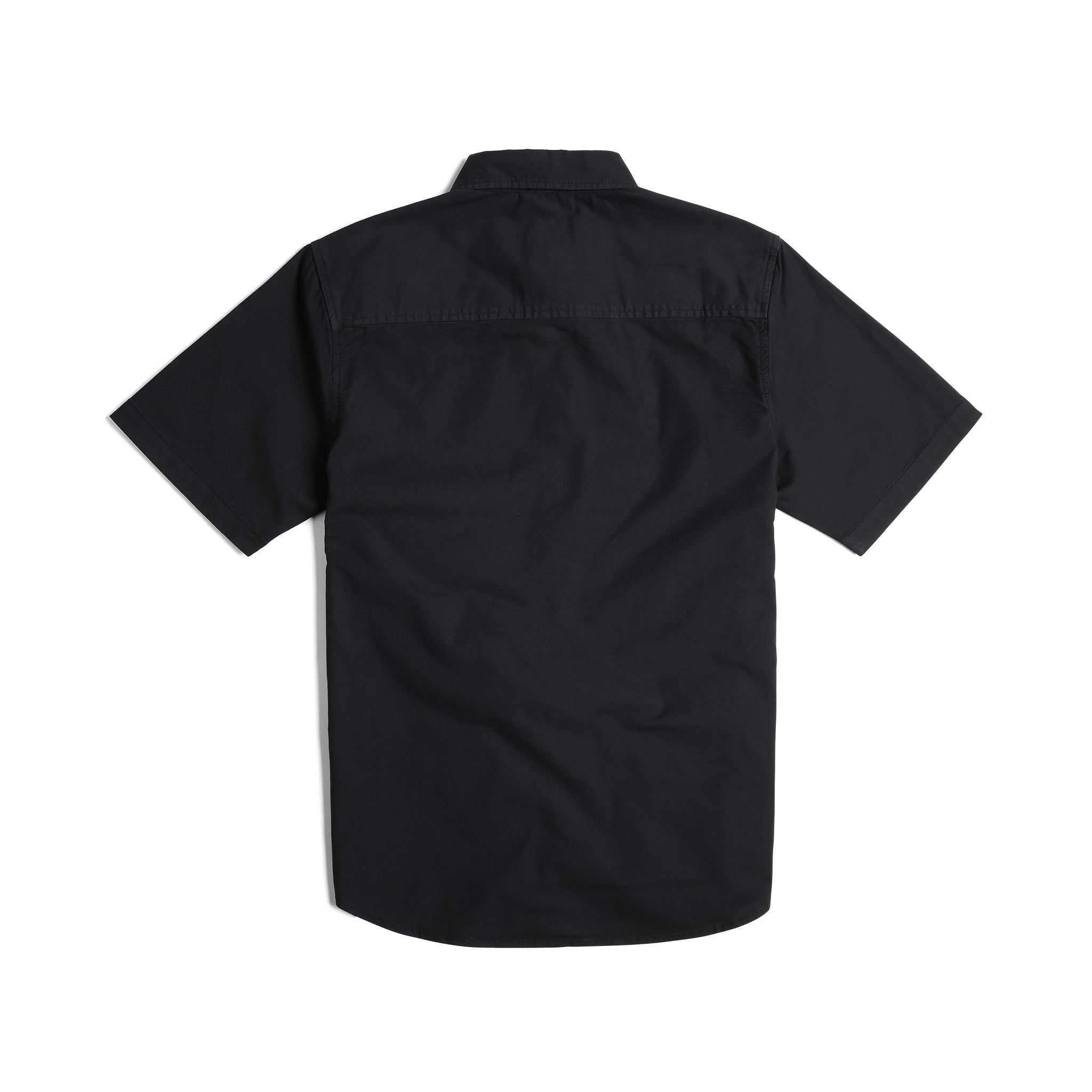 Back View of Topo Designs Dirt Desert Shirt Ss - Men's in "Black"