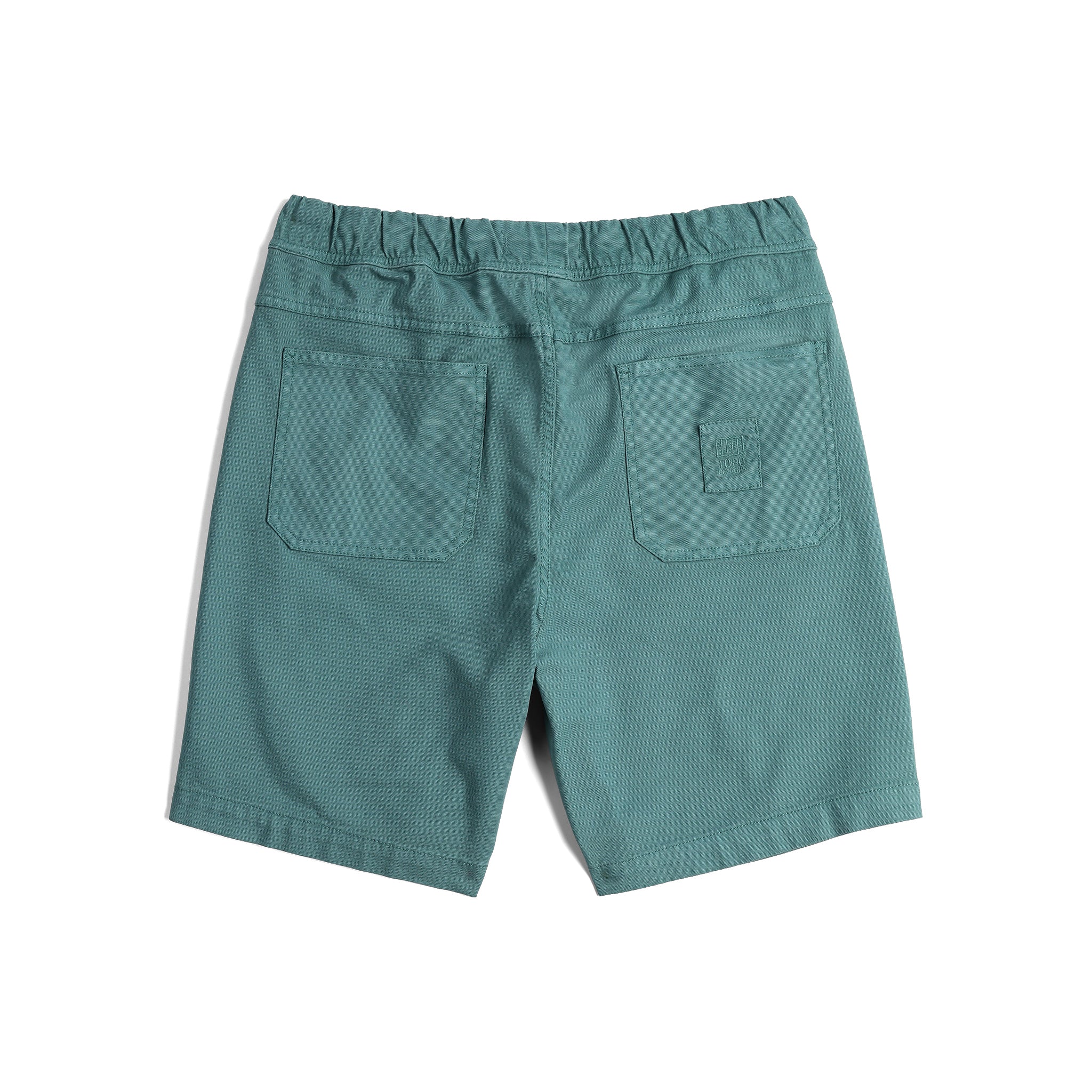 Back View of Topo Designs Dirt Shorts - Men's in "Sea Pine"
