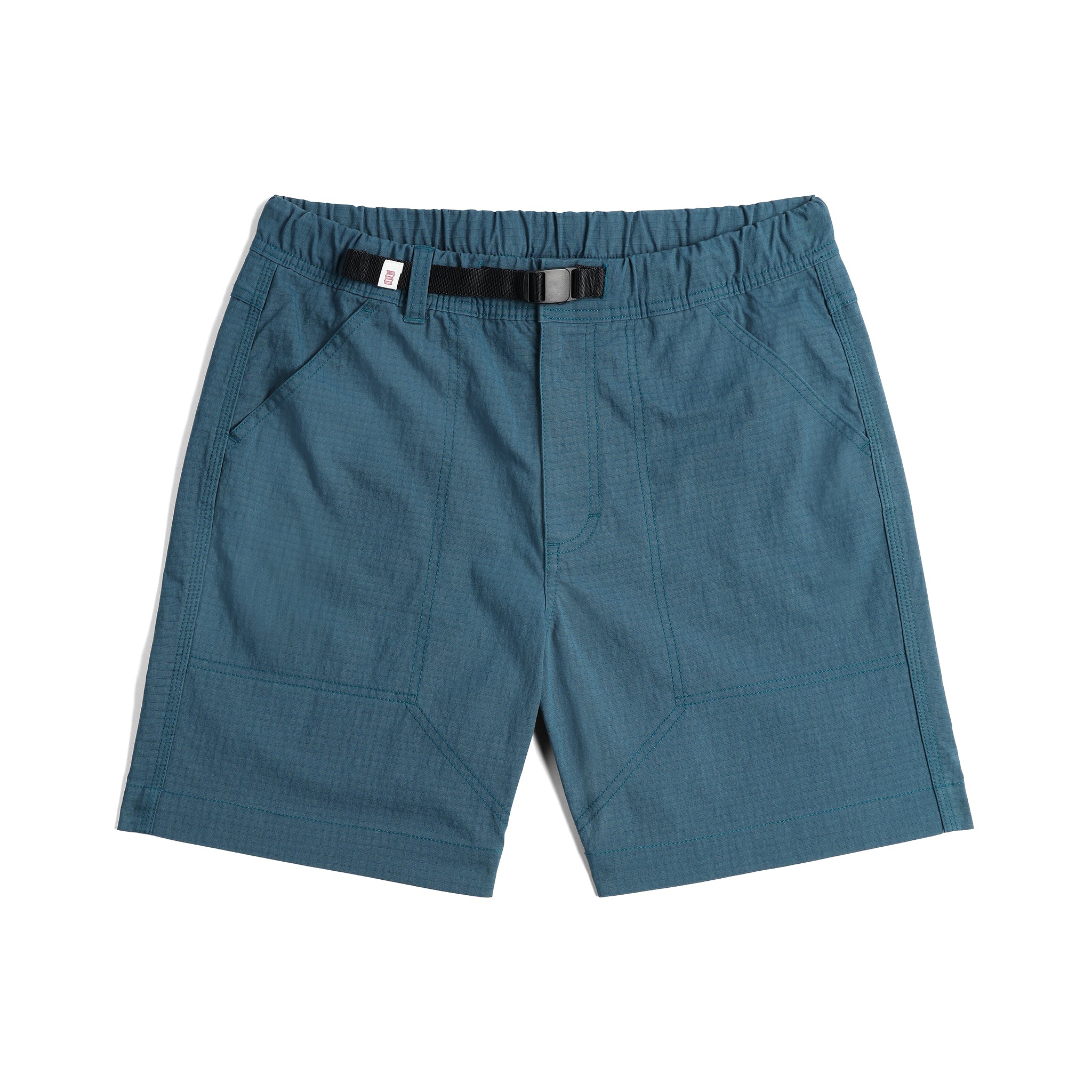 Front View of Topo Designs Mountain Short Ripstop - Men's in "Pond Blue"