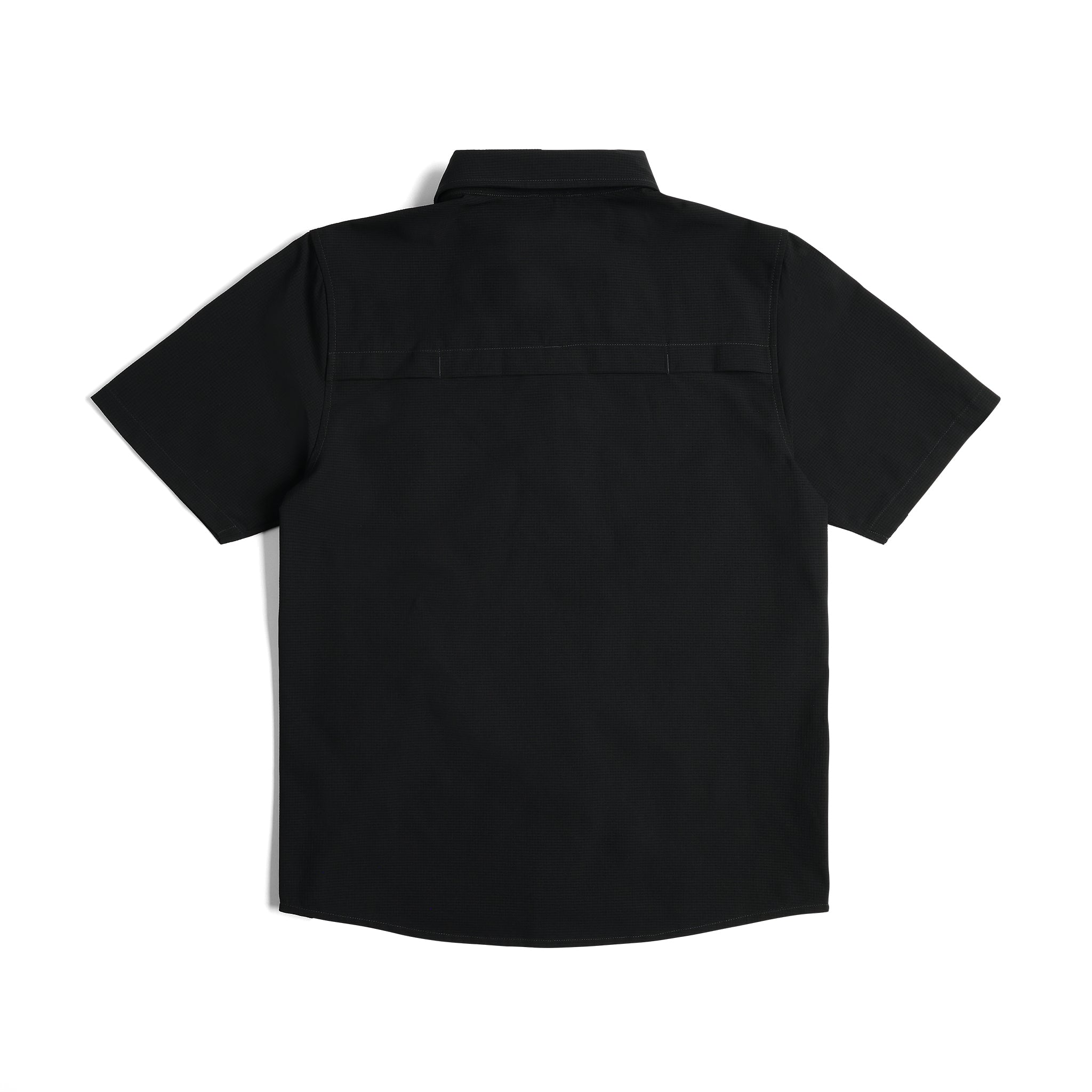 Back View of Topo Designs Retro River Shirt Ss - Men's in "Black"
