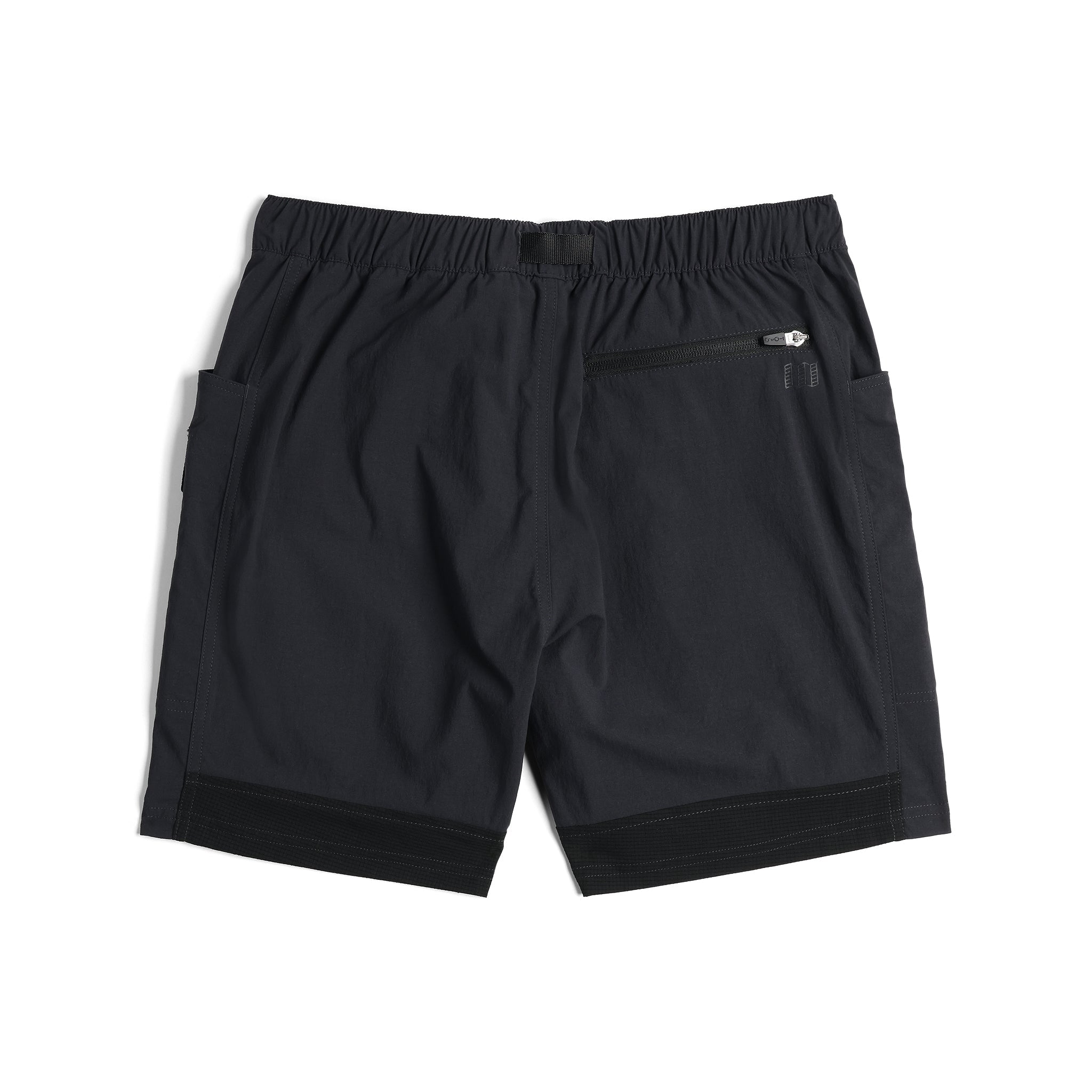 Back View of Topo Designs Retro River Shorts - Men's in "Black"