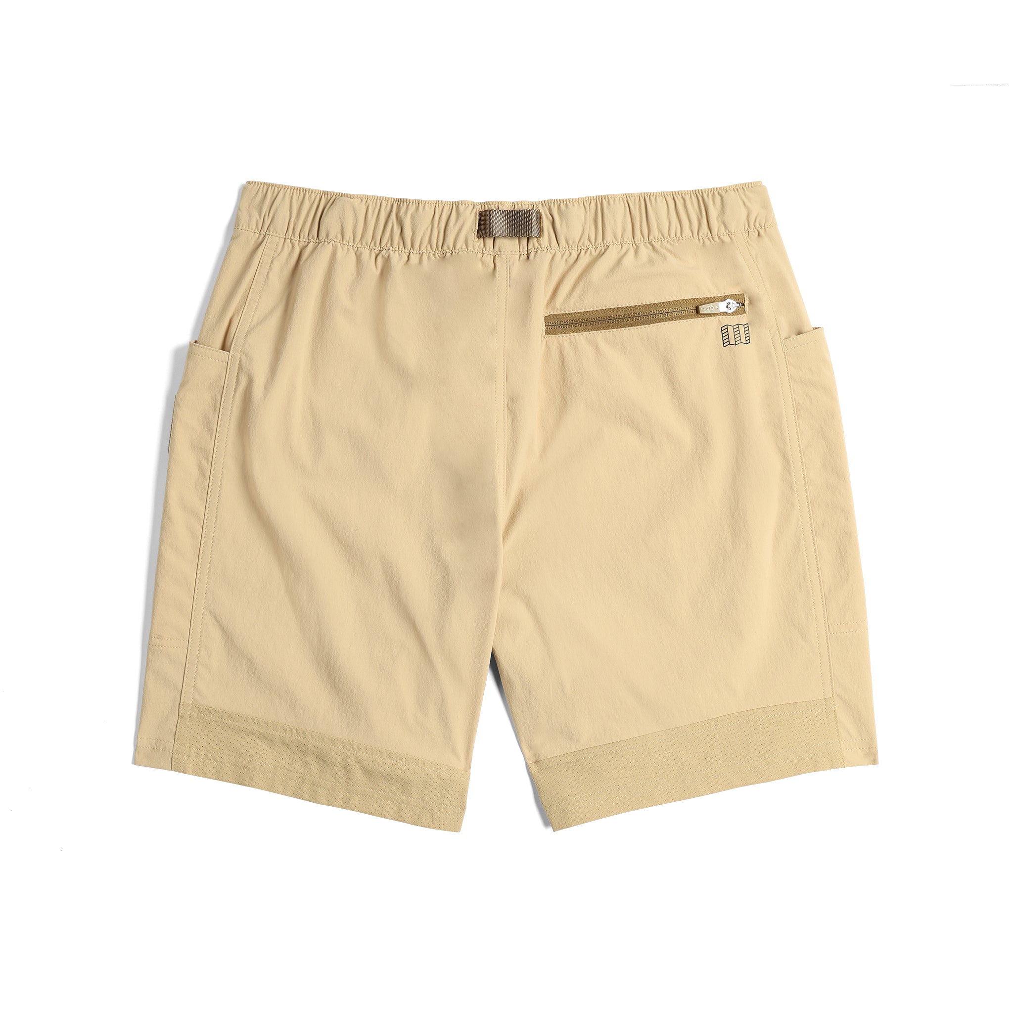 Back View of Topo Designs Retro River Shorts - Men's in "Sahara"