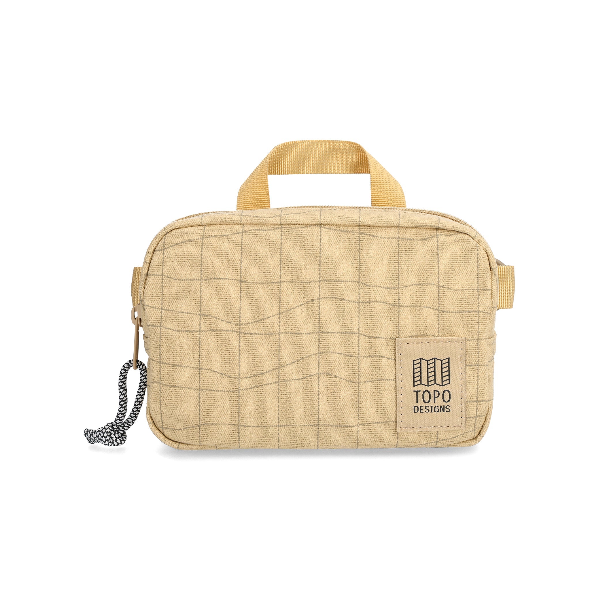 Front View of Topo Designs Dirt Belt Bag in "Sahara Terrain"