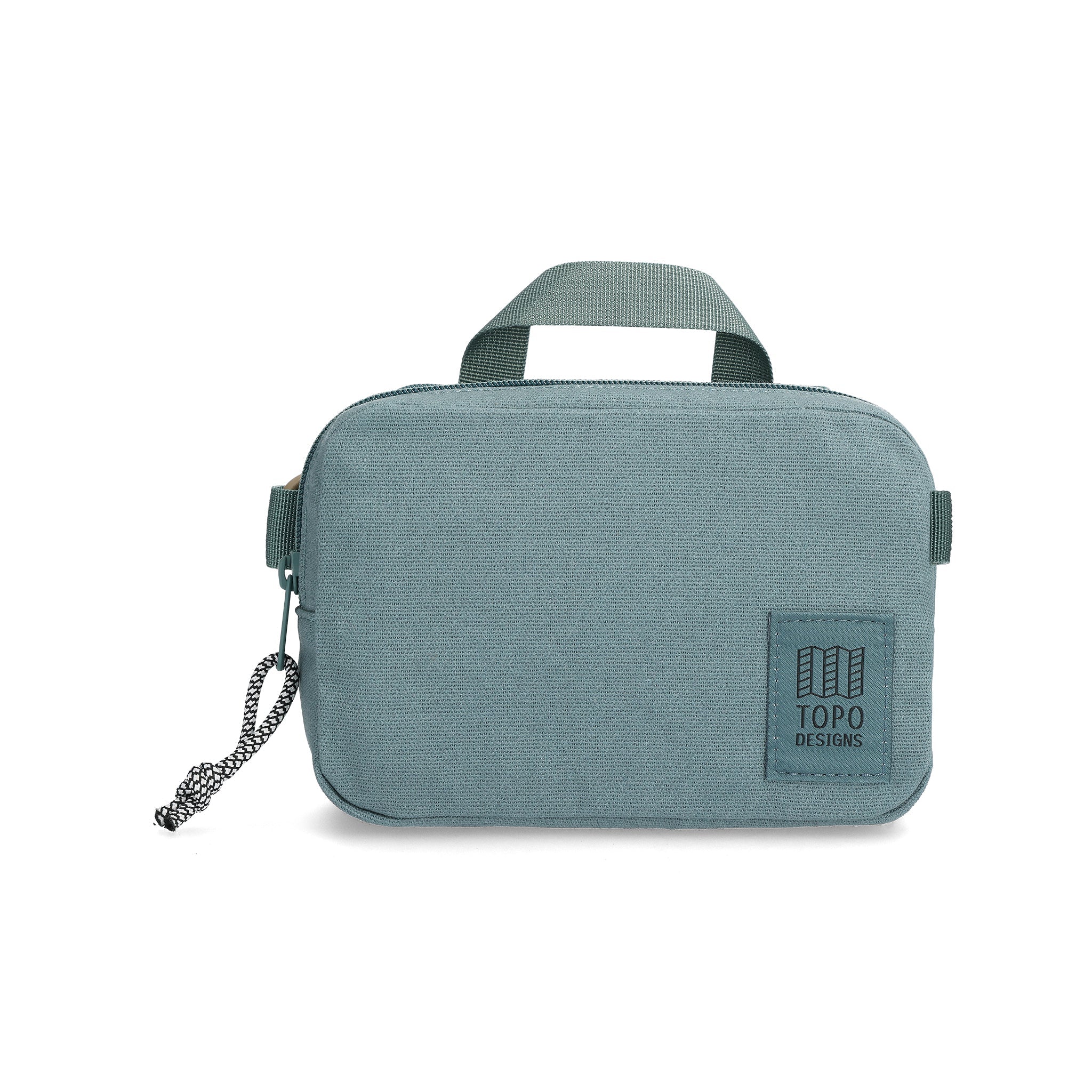 Front View of Topo Designs Dirt Belt Bag in "Sea Pine"
