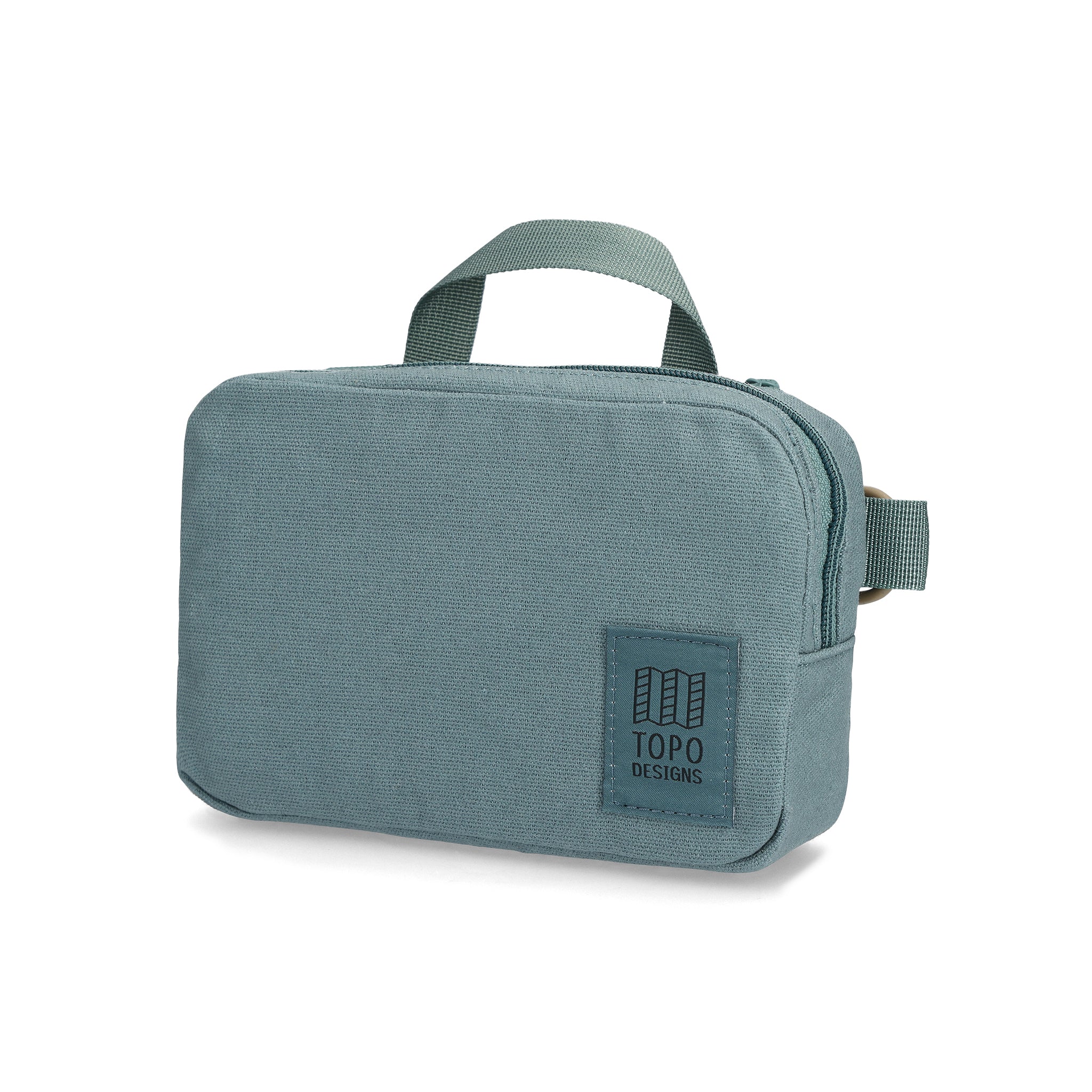Front View of Topo Designs Dirt Belt Bag in "Sea Pine"