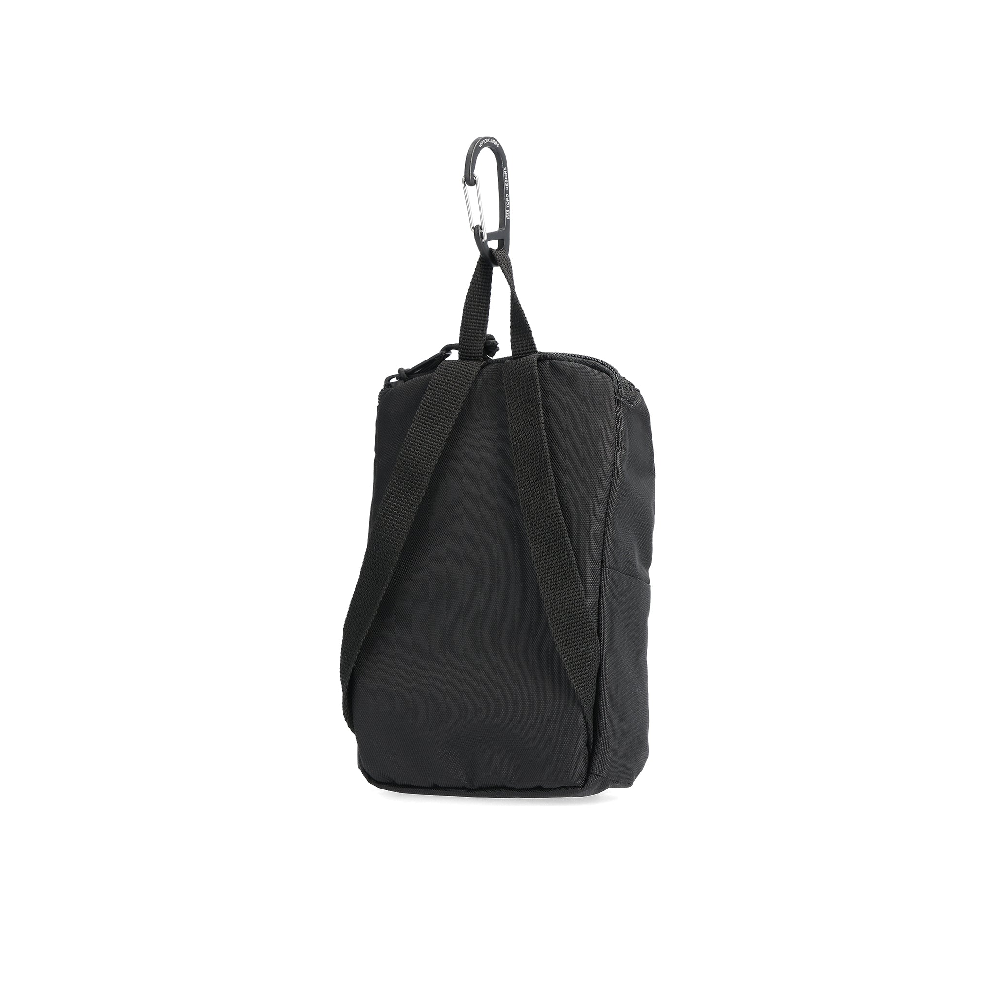 Back View of Topo Designs Rover Pack Micro in "Black"